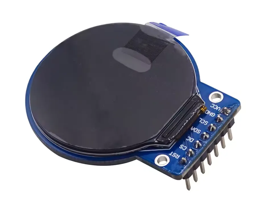 1,28″ rund TFT LCD 240×240 (GC9A01, SPI) til Arduino