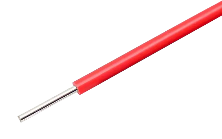Rød ledning med massiv kerne 22AWG til breadboards pr. meter