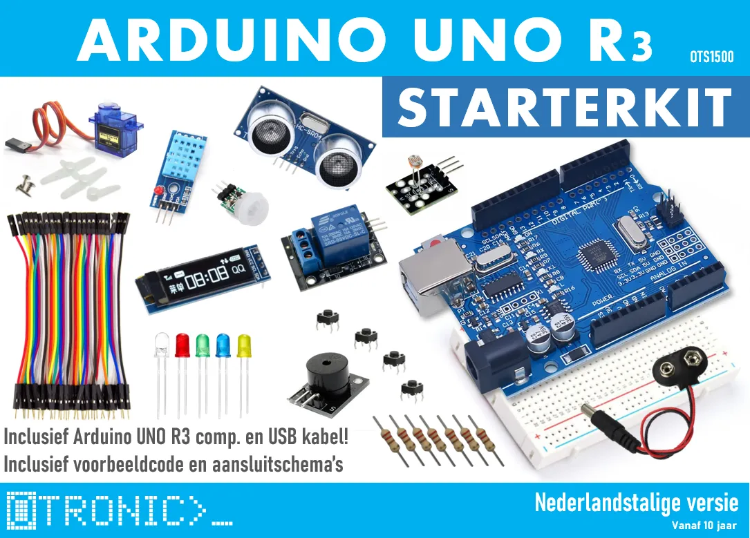 Arduino Starterkit UNO R3 Nederlandstalig med gratis ChatGPT
