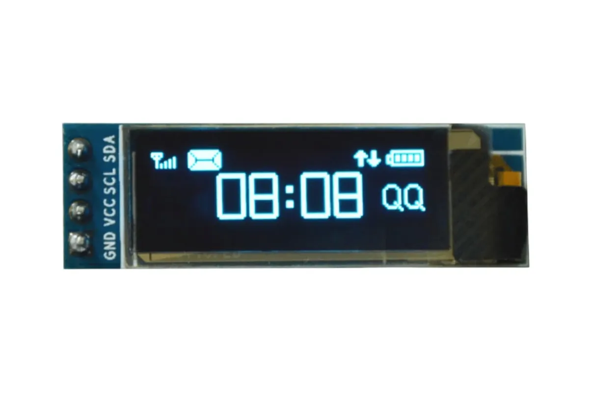 Mini OLED display hvid 0.91 inch 128x32 I2C