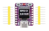ESP32-C3 udviklingskort med mini 0.42 inch midi OLED-display – 2