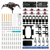 ACEBOTT Quadruped Bionisk Spinderobot Kit ESP8266 med Arduino IDE og ACECode (Scratch) – 2