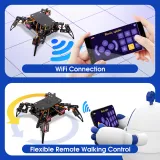 ACEBOTT Quadruped Bionisk Spinderobot Kit ESP8266 med Arduino IDE og ACECode (Scratch) – 3