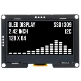 2.4 inch OLED-display 128x64 Hvid I2C SSD1309 3.3V – 1