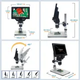 Digitalt mikroskop (1200x) med justerbar 7 LCD-skærm – 4