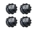 Mecanum Hjul /Omnidirektionelt Hjul - 60MM-K Sort Sæt med 4 – 1