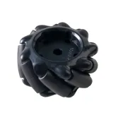 Mecanum Hjul /Omnidirektionelt Hjul - 60MM-K Sort Sæt med 4 – 3