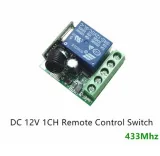 Trådløs Programmerbar Relæmodul inkl. Fjernbetjening (4 knapper) - 12V 433Mhz RF – 3