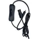 USB til Micro-USB strømkabel med TÆND/SLUK kontakt – 1