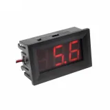 Voltmeter 3.5-30V - Rød, 0.56inch, 2 Ledninger. – 1
