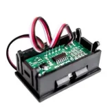 Voltmeter 0-100V - Blå, 0.56 inch, 3 ledninger – 3