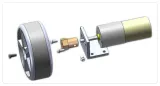 Aluminium 25mm reduktionsmotor beslag med 6 skruer – 3