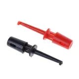 Mini testclip med fjederkrog til PCB SMD IC 43mm - Rød – 3