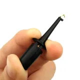 Mini testclip med fjederkrog til PCB SMD IC 43mm - Sort – 2