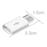 USB-C male til Micro-USB female adapter hvid – 6