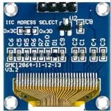 Mini OLED display gul/blå 0.96 inch 128x64 I2C – 2