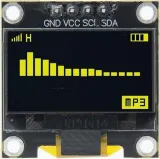Mini OLED display gul 0.96 inch 128x64 I2C – 1
