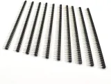 2.54Mm 40 Pins Runde Kvindelige Socket Pin Header Strip 1X40p Sort – 2