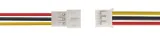 Micro JST PH 3 pins pigtail connector sæt male female – 2