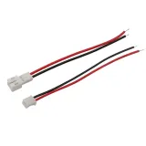 Micro JST PH 2 pins pigtail connector sæt male female – 1