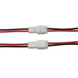 Micro JST PH 2 pins pigtail connector sæt male female – 3