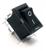 Mini vippekontakt TÆND/SLUK KCD11 250V 3A – 2