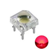 5mm Super Flux Piranha 4pin LED - Rød – 1