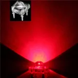 5mm Super Flux Piranha 4pin LED - Rød – 5