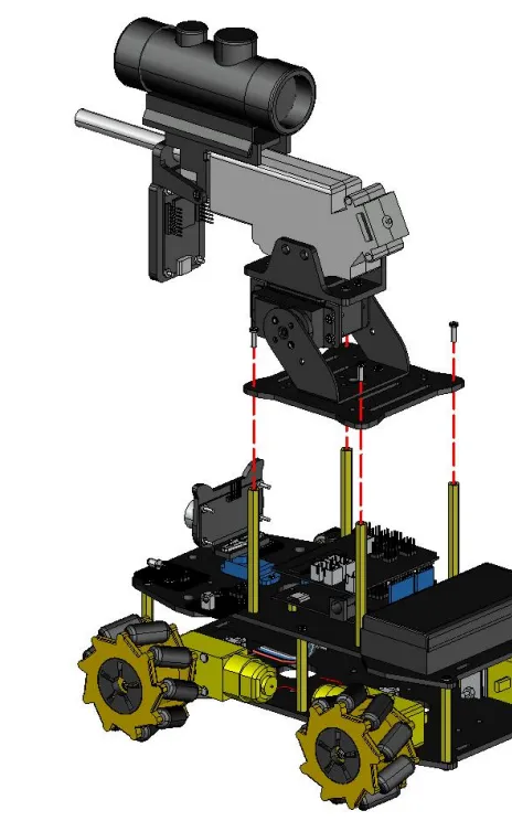 ACEBOTT Udvidelse Vandkuglekanon til ESP32 Robotvogn