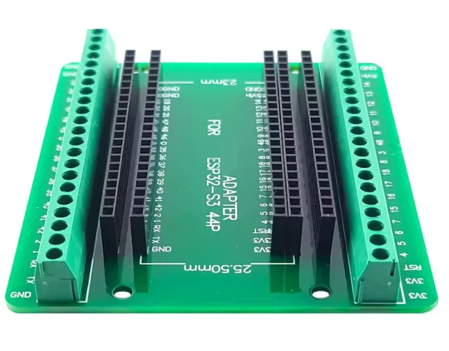 Breakout board til ESP32-S3 N16R8 44-Pin 23mm og 25.5mm boards