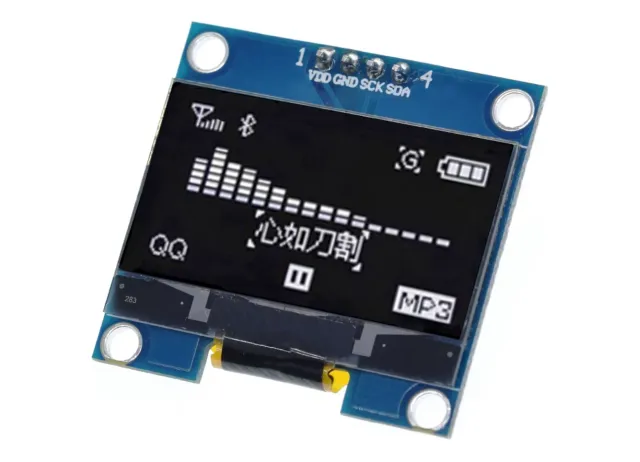 Mini OLED display hvid 1.3 inch 128x64 I2C