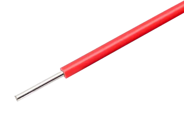 Rød ledning med massiv kerne 22AWG til breadboards pr. meter