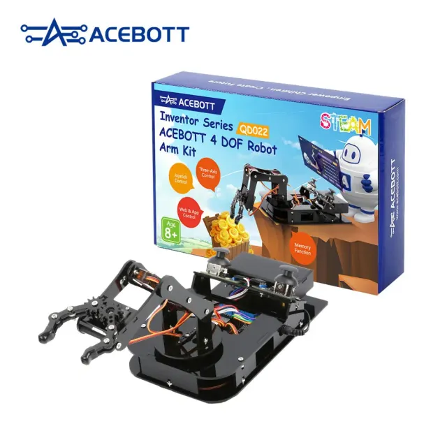 ACEBOTT ESP32 Robotarm Styrbar og Programmerbar | Selvbyg | STEM