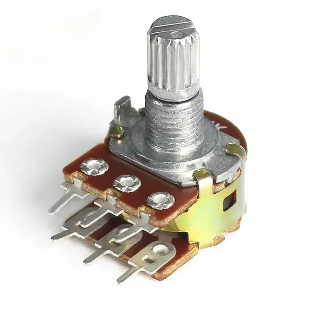 Dobbelt potentiometer 10K lineær stereo 6 ben