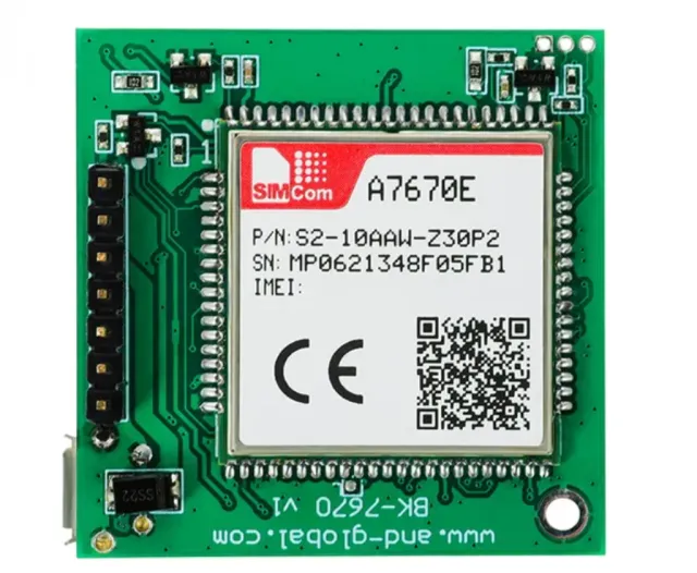 A7670 SIM 4G LTE Cat 1 og GPS modul