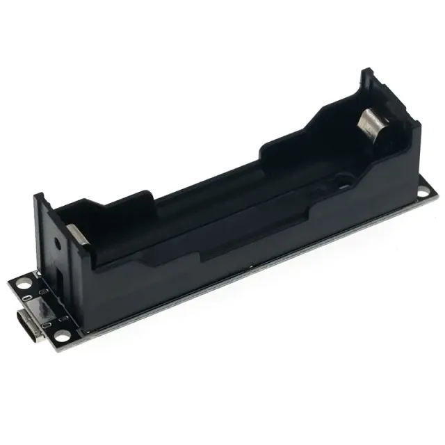 18650 Batteriholder med Lader og 12V Step-up module (USB-C)