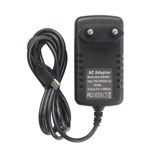 Strømforsyning 5V 3A Micro-USB