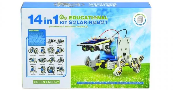 14 i 1 Solar Robot pædagogisk solenergi-kit