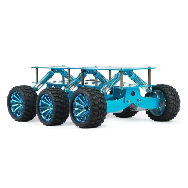Off-road chassis med 6-hjulstræk Blå