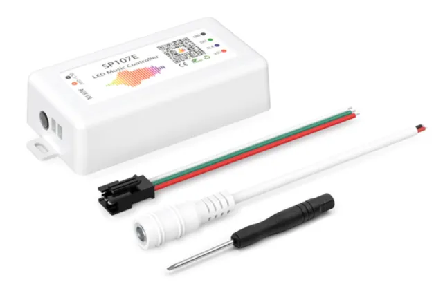 RGB WS2812 LED Strip disco lys controller SP107E