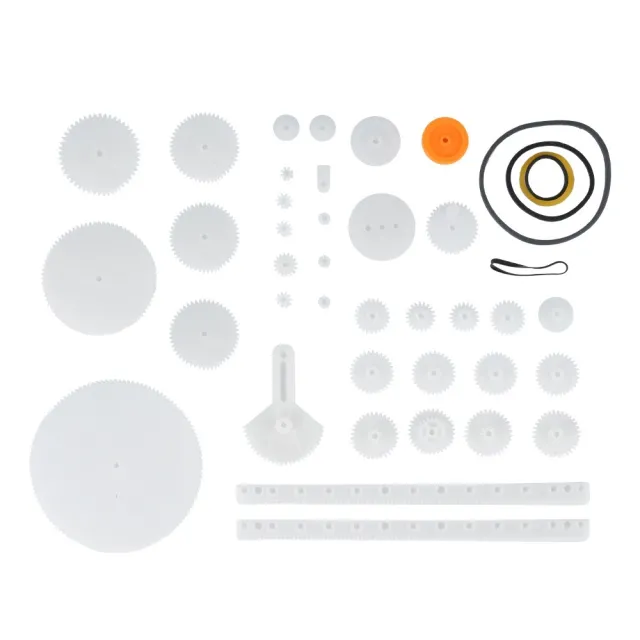 Assortiment tandhjul robotik DIY (34 styk)