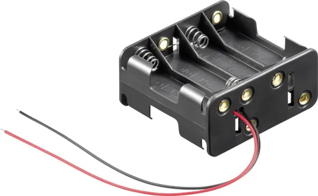 8x AA batteriholder (Back-To-Back 12V)