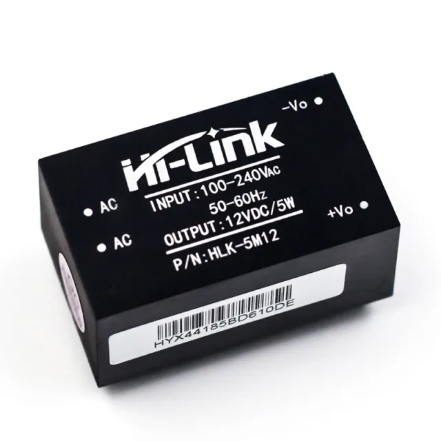220VAC til 12VDC 0,42A konvertermodul HLK-5M12