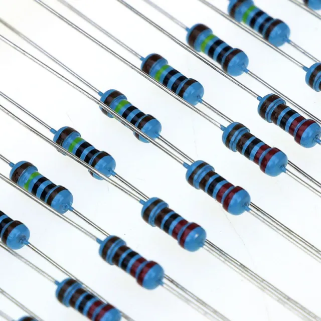 100 Modstande sæt 10 typer 1/4 Watt 1%