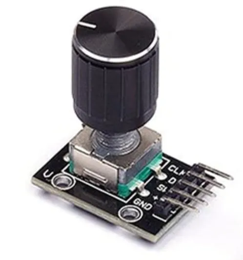 Rotary Encoder HW-040 med aluminiumsknap til Arduino