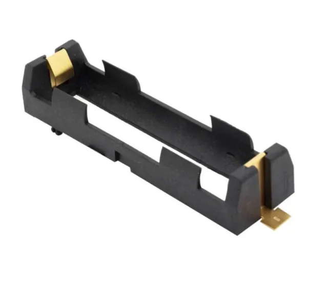 18650 batteriholder med loddepunkter