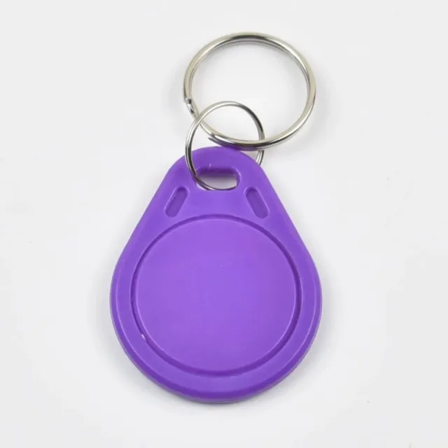 Lilla | RFID Tag nøglering dråbe | 13,56Mhz | 1K S50 | Mifare Classic