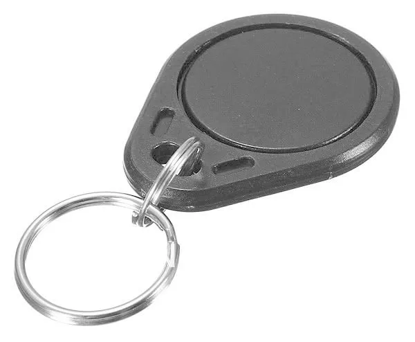 Sort | RFID-tag nøglering dråbe | 13,56Mhz | 1K S50 | Mifare Classic