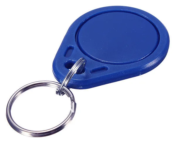 Blå | RFID-tag nøglering | 13,56 MHz | 1K S50 | Mifare Classic
