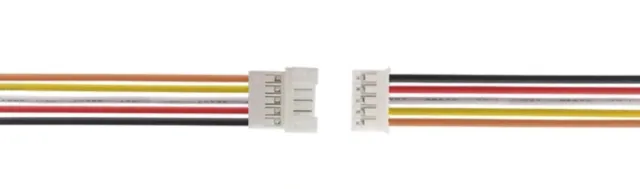 Micro JST PH 5 pins pigtail connector sæt male female